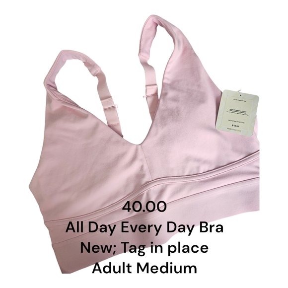 Fabletics All Day Every Day sports bra (pink) Adult Medium - Picture 1 of 1